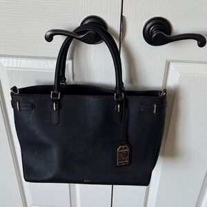 Ralph Lauren Elegant Black Tote